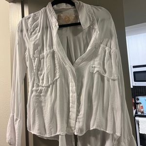 White button up top